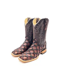 Cowboy Boot Brown Pirarucu Bass