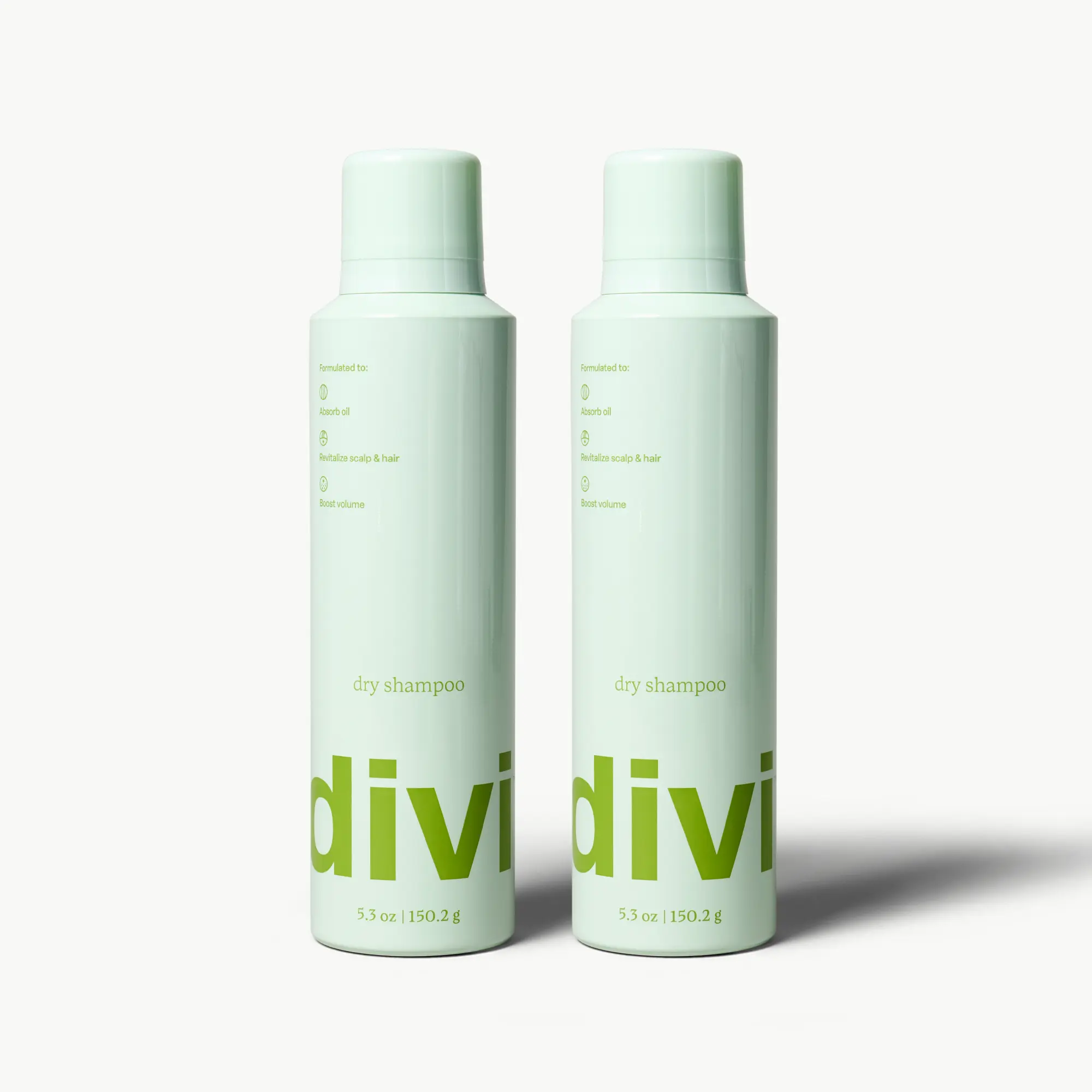 Dry Shampoo Duo for Oily Scalp & Fine Hair, Talc-Free, 2 x 5.3 oz | Divi Dry Shampoo Duo for Oily Scalp & Fine Hair, Talc-Free, 2 x 5.3 oz | Divi