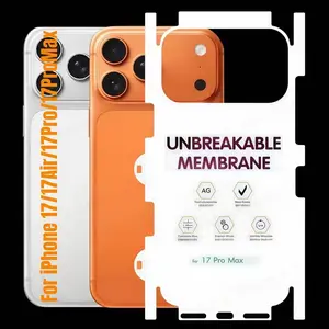 Diamond Matte Full Coverage Screen Protector Film for Apple iPhone 17 Pro Max & 17 Air, Water Gel Protective Cover