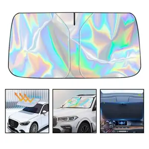 NeoAuto Foldable Anti-UV Windshield Sunshade, Multipurpose Car Front Window Heat Protective Umbrella for Sedan SUVs, Automotive Exterior Accessories for Men & Women, Car Stuff, Vehicle