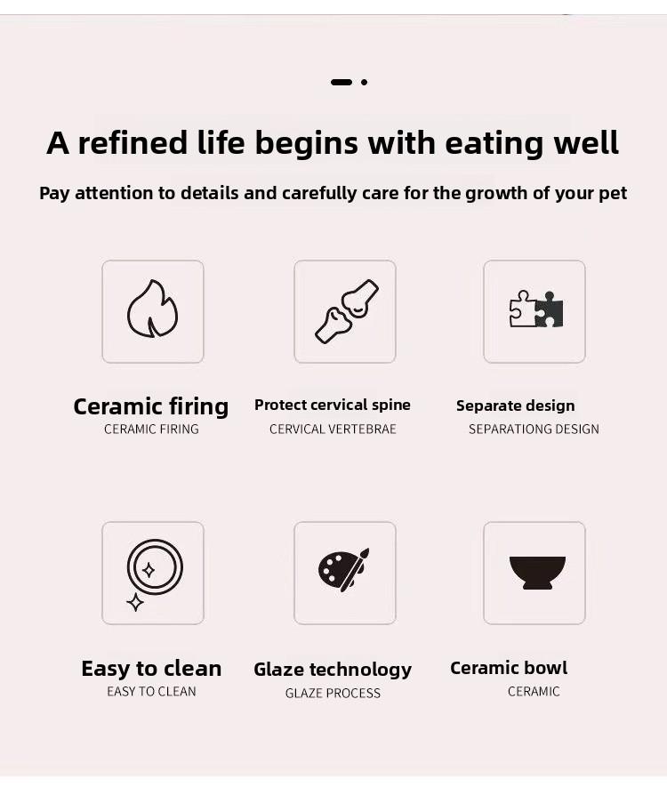 Anti-tip water bowl for cats, large capacity fabric bowl, specially designed for kittens and small cats