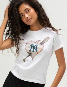 TINY TURNIP New York Yankees Heart Womens Tee