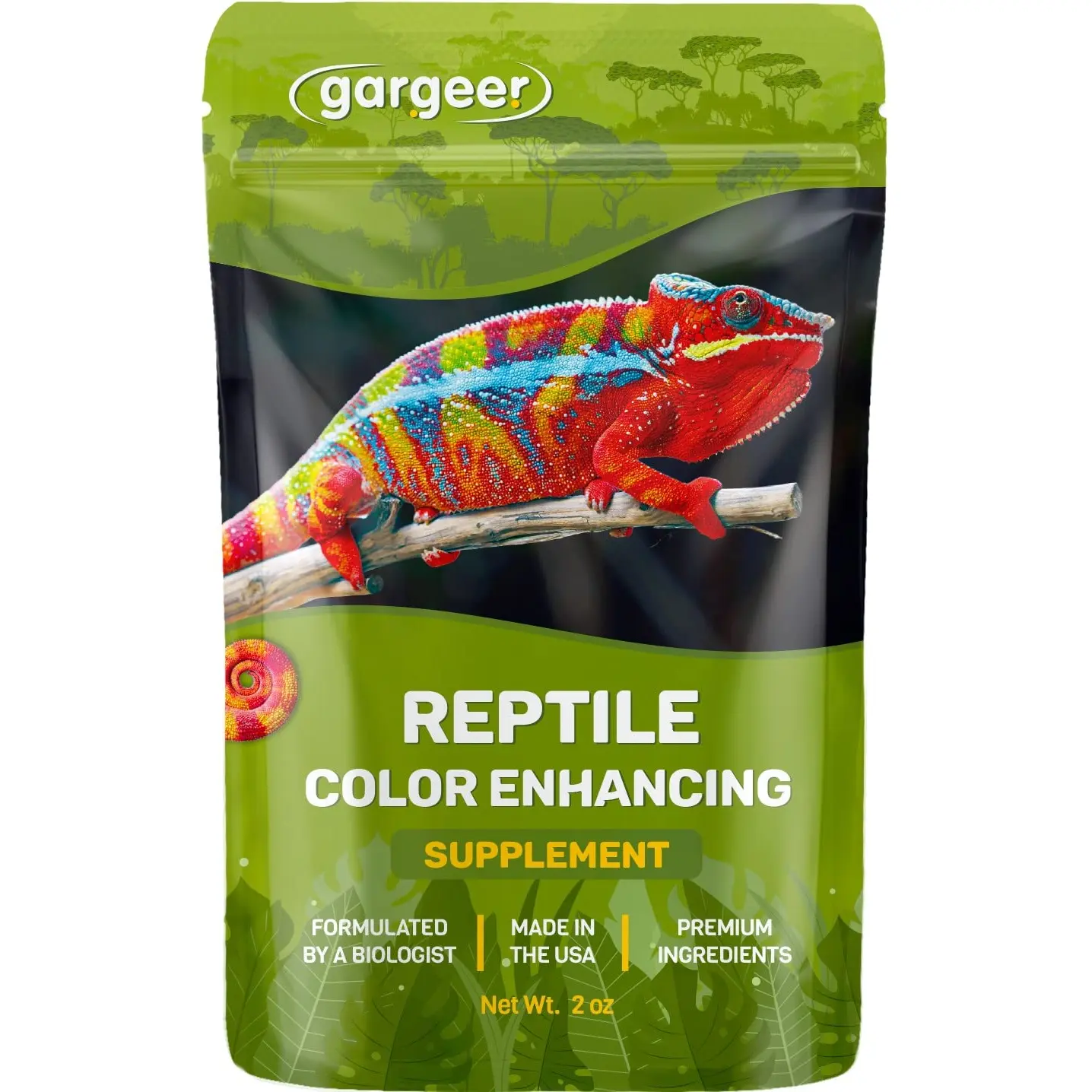 Gargeer 2oz All Reptiles Color Enhancer. Boost Colors & Health, Made in USA
