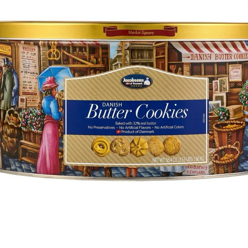 Premium Danish Butter Cookie Tin, Original, 3.5 lbs