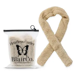 Blair Co. Heatless Hair Curler - Thick Heatless Curl for Medium to Long Hair - Beige - No Heat Styling - Ideal for Overnight Curls