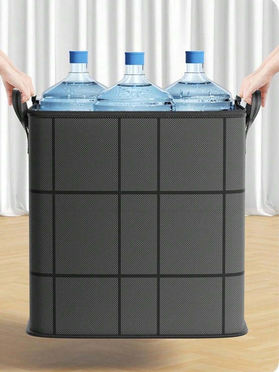 1/4pcs Thick Large Capacity Movable Garment Storage Bag, Wardrobe Storage Bag, Clothes & Quilt Storage Bag, Seasonal Clothing Storage Bag, Blanket & Clothing Moving Thick Woven Bag, Foldable Portable Storage Bag