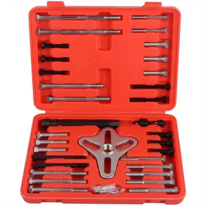 Harmonic Balancer Puller Set, 46 Pcs Flywheel Steering Wheel Puller Kit Gear Puller Yoke Crankshaft Pulley Puller