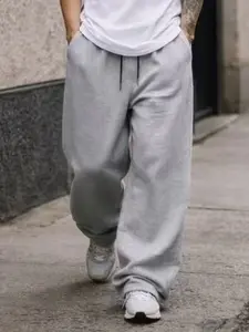 Men’s Loose Fit Sweatpants | Straight Leg Casual Streetwear Pants Natural