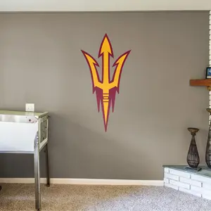 Pitchfork Logo - RealBig Collection - Official Arizona State University - Arizona State Sun Devils - Reusable Vinyl Wall Decals