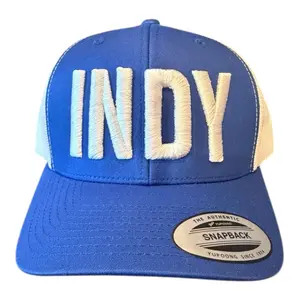 COLTS "INDY" ROYAL WHITE MESH TRUCKER CAP