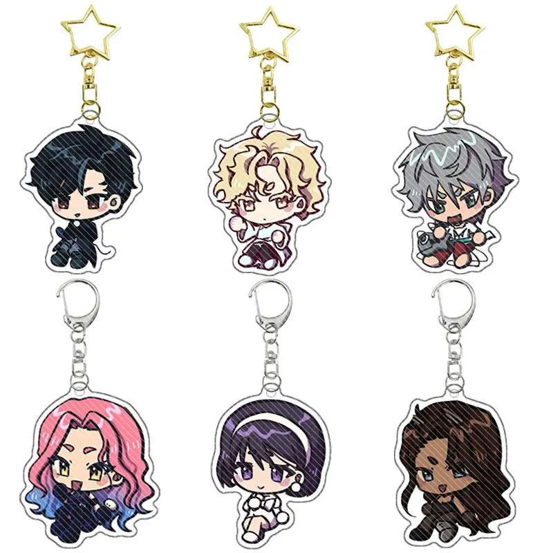 Anime Alien Stage Mizi Sua Luka Till Ivan Hyuna Acrylic Keychains Bag Pendant Decoration Accessories Key Ring Gift