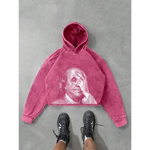 Men's Graphic Print Hooded Sweatshirt, Graphic Print Hoodie, Soft Washed Cotton Fabric, Casual Fitted Style, Casual Fashion Sweatshirt, Comfortable for Spring & Fall Wear