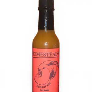 Peach Me Hot Sauce, Homestead’s Hot Sauce, Peach Sauce, Sweet, Spicy, Flavor, Dipping Sauce, Spices, Peach, Apple, Ghost Pepper