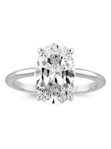 Cut Oval Engagement Ring Travel Promise Wedding Band Minimalist Luxury Jewelry Gift for Girlfriend Wife Valentine's Day Proposal Mother's Day