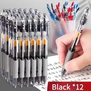 12-Piece Large Capacity Ballpoint Pens, Ideal for Learning & Office Use, Durable Writing Instruments for Daily Needs