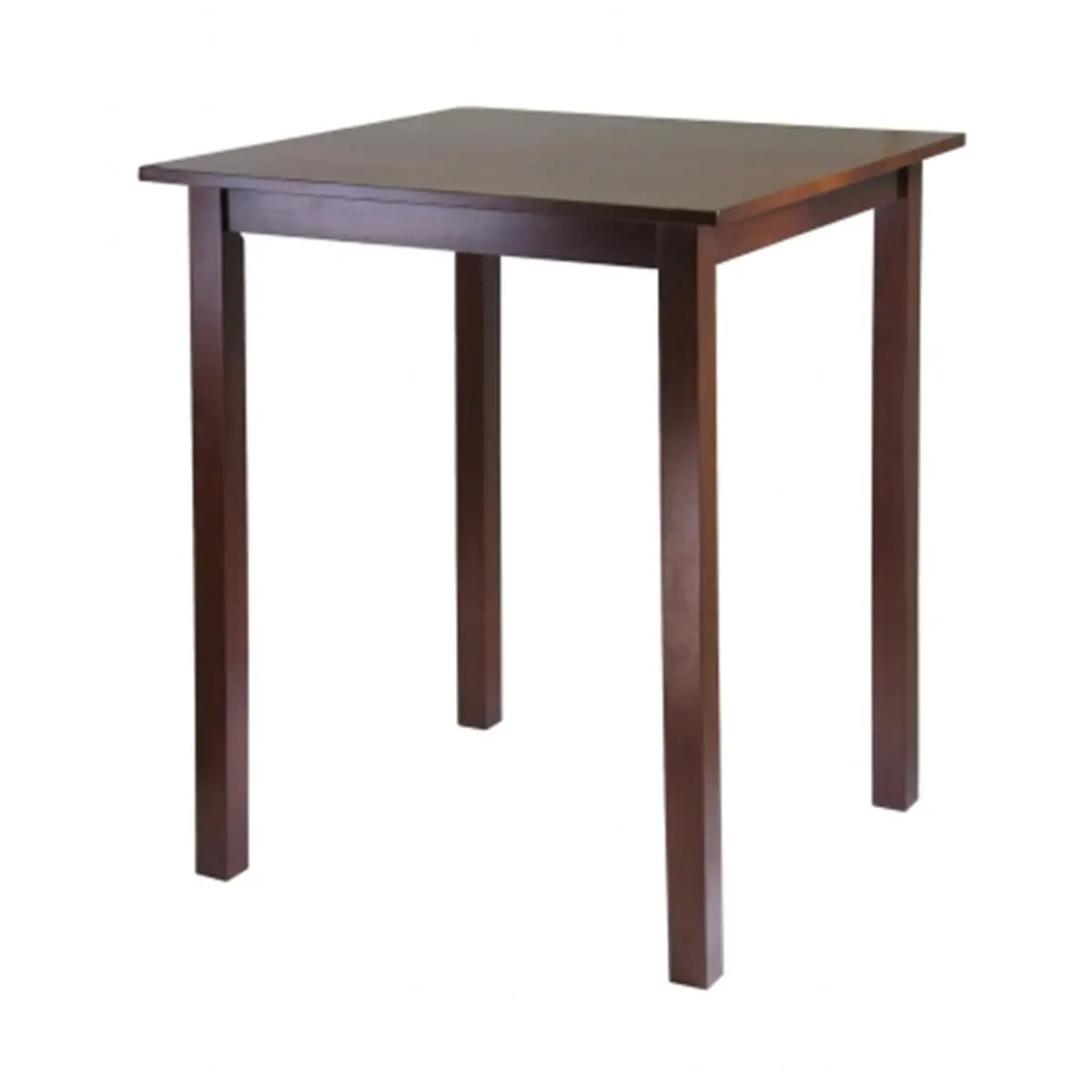 Winsome Wood Parkland Pub Square High-Top Table - 33.86x33.86" Antique Finish Brown Wood Home Bar Furniture, Indoor Furniture with Pub Look, for Man Cave Decor; Assembly Required (Assembly Details Sold Separately), Bar Decor