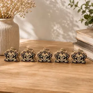 Highland cow clickers/keychain