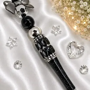Kawaii Charms Pen with Colorful Beads, Decorative Design for Fun Writing Experience, Office Stationery Pens