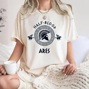 Half Blood Ares Comfort Colors T-shirt, Mythology Lover Tee, Percy Jackson Olympus Gods Fan, Homer Bookish Gift For Friends