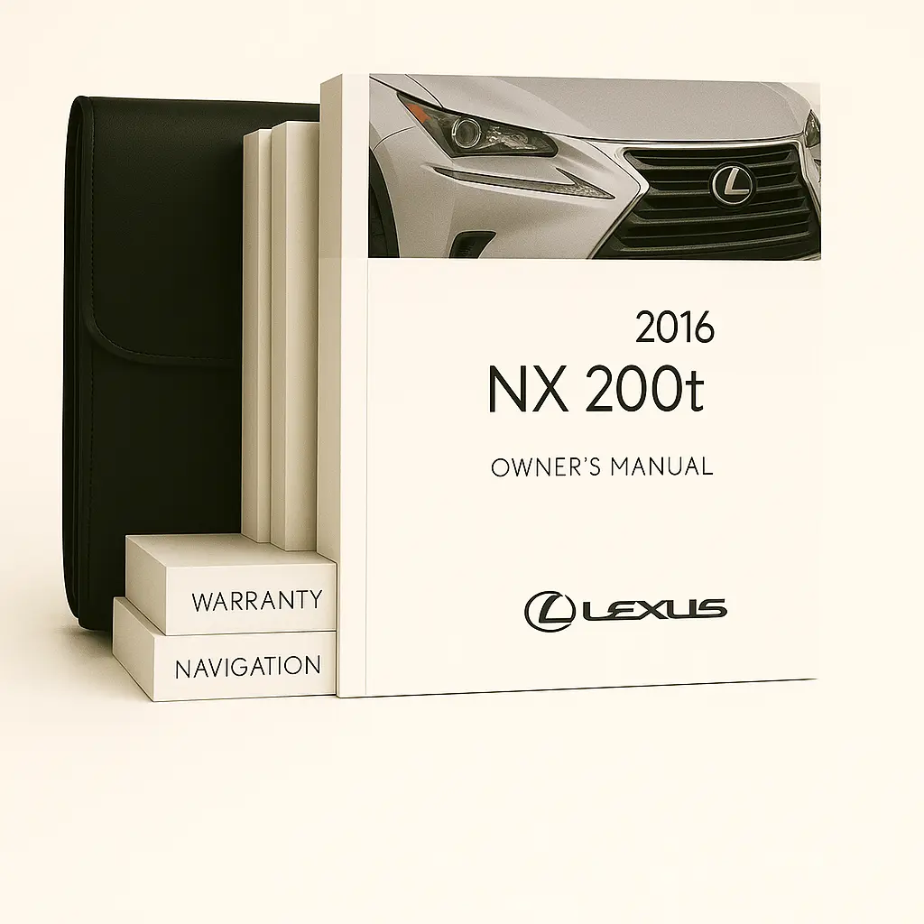 2016 Lexus NX 200t Owners Manual - Complete Set