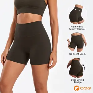 OQQ Women's Workout Shorts High Waist Yoga Running Sport Active Exercise Fitness for Casual Active Wear Bottom