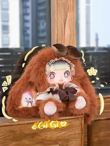 whimsical style GIGI 600% series Mystery Boxes Bag Pendant Bunny Plush Dolls Soft Collectibles