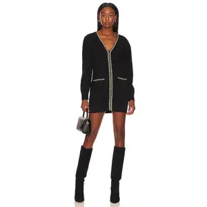 Lovers and Friends Norina Cardigan Dress in Black