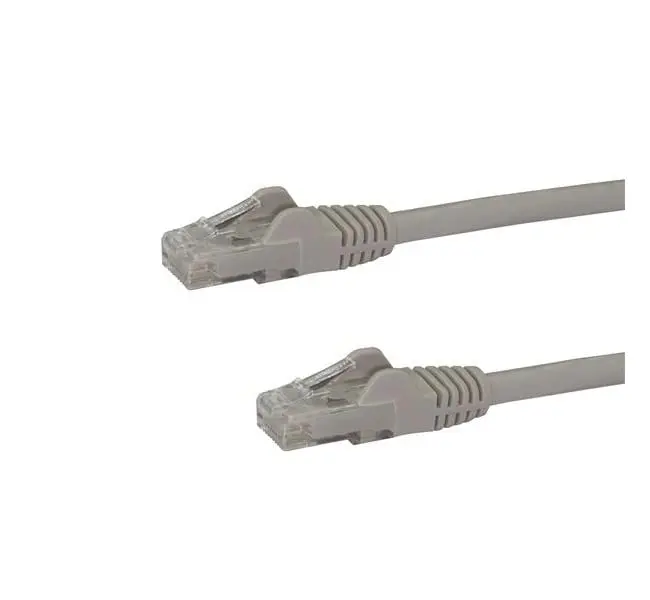 Startech N6PATCH14GR 14 ft. Cat6 Ethernet Patch Cable with Snagless Clips, PVC Jacket, Gray, Rj45 Ports