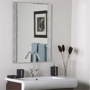 Decor Wonderland  Frameless Molten Wall Mirror