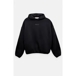 Fear of God ESSENTIALS Men's Jet Black Modern Fit Fleece Hoodie