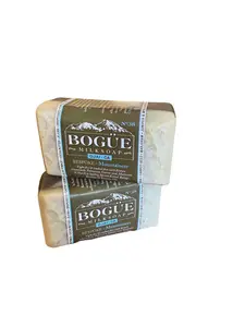Bogue Bespoke No.38 Mountaineer Handcrafted Goat Milk Soap Set of 2 - 10oz Bars with Chamomile Palmarosa Carrot-seed Marjoram & Myrrh in Healing Apricot Kernel Borage Rosehips & Tamanu Oils