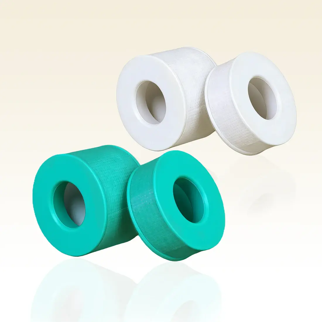 TAFFEAY Gentle Lash Tape for Eyelash Extensions, 3M Soft Texture Tape for Sensitive Skin with Easy Removal, For Lash Artists, Green & White