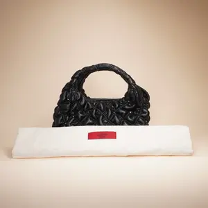 Pre-owned Valentino Nappa Leather Shoulder Bags GARAVANI Nappa Small Spikeme Hobo Bag Black