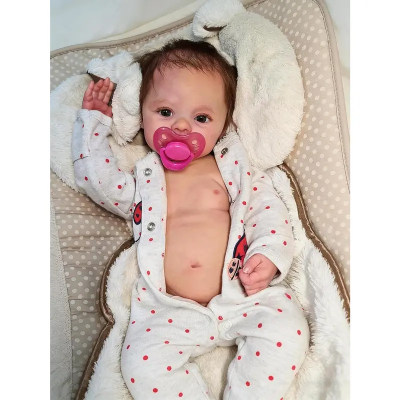 Full Silicone Baby Dolls Full Body Girl 18 Inch Realistic Reborn Baby Dolls Silicone Full Body That Look Real Life Reborn Toddler Dolls for Kids 3