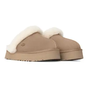 UGG Women's Disquette Platform Slipper Sand - Authentic