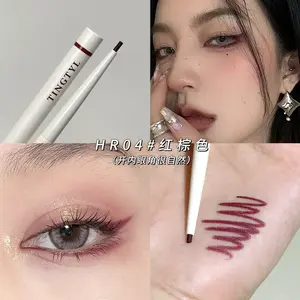 Color Eyeliner Ultra-Fine Waterproof Smooth Not Smudge Eyeliner White Red Brown Newbie Beginner Female