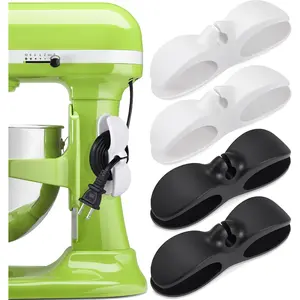 SnapFixMate Cord Organizer for Appliances, 4PCS Kitchen Appliance Cord Winder Cable Organizer, Cord Holder Cord Wrapper for Appliances Stick on Pressure Cooker, Mixer, Blender, Coffee Maker, Air Fryer