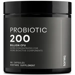 Probiotic Supplement by Toniiq - 200 Billion CFU - 30 Verified Third-Party Tested Strains - Fully Shelf-Stable Probiotics Formula with Prebiotic Blend - Extended Release Capsules