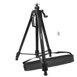 Huepar TPD16 62.2-inch Laser Level Tripod /8"-11 Flat Head and 1/4"-11 Screw Adapter Aluminum Tripod for Laser Level