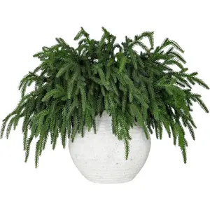 12 count Realistic Christmas Pine Branches  Droopy Soft Bendable Artificial Pine Stems Picks Lifelike Greenery Stems for Vases Cedar Wreaths Garland Outdoor Indoor Christmas Decorations