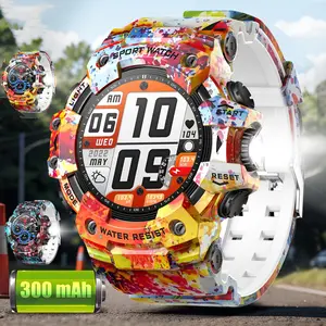 Multifunctional Smart Watch, Fashionable Digital Watch with LED Flashlight, Waterproof Sports Watch for Women & Men, Compatible with iPhone & Android