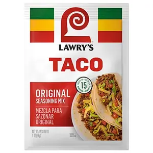 12x Lawry's Original Taco Seasoning Mix | Authentic Mexican Flavor Spice Blend for Tacos, Burritos & More | Culinary Cooking Seasoning, 1oz