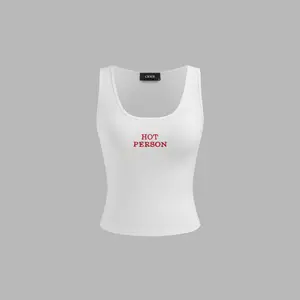 Cider [size 0-10] Hot Person Scoop Neckline Embroidery Tank Top