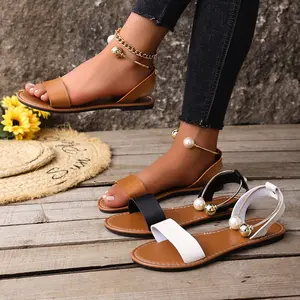 Open Toe Flats Sandals