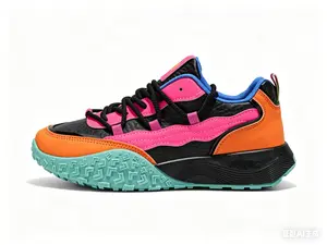 Men Women Color Block Chunky Platform Sneakers, Retro Dad Sneakers Multi-Color Casual Shoes, Bold Design Streetwear Trainers for Everyday Wear
