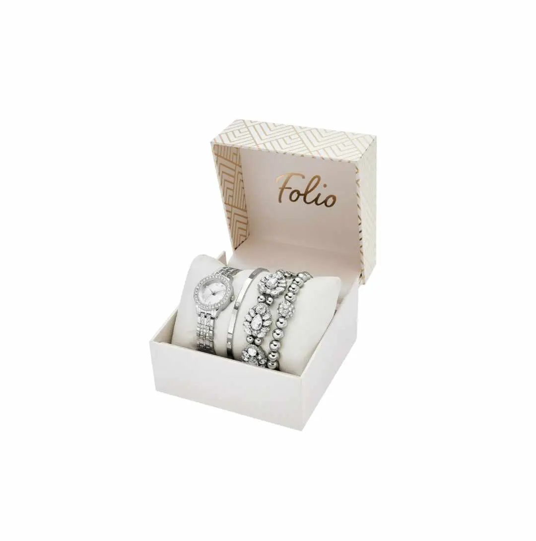 Folio Brand Ladies' Fashion Watch Gift Set