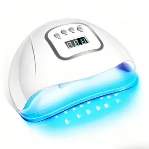 UV LED Nail Lamp, Gel Polish Nail Dryer with Auto Sensor & 4 Adjustable Timers for Home Salon Manicure