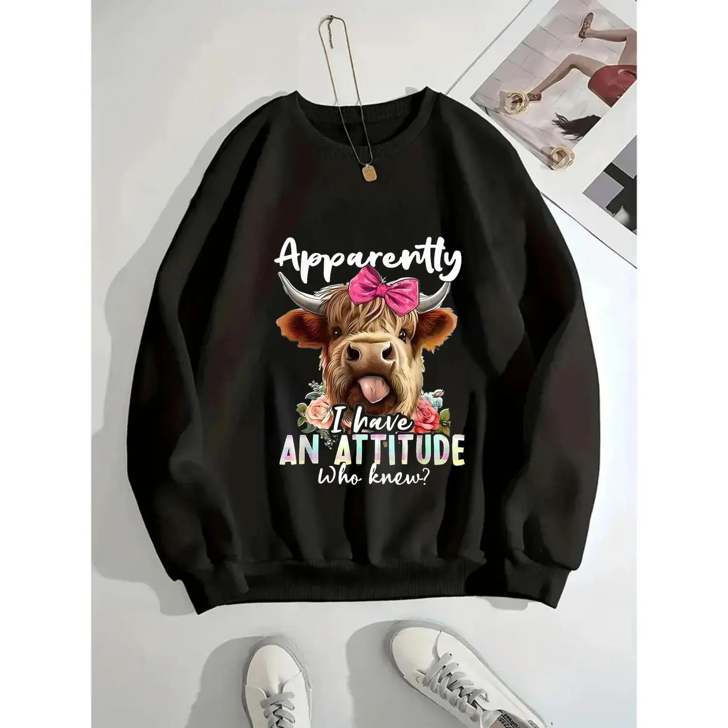 Crew neck sweatshirt