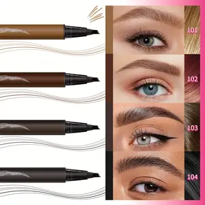 4 Sticks Cool Story Eyebrow Pencils Waterproof Multi Color Long Lasting Easy Application Exquisite Durable Makeup Tool Cosmetic