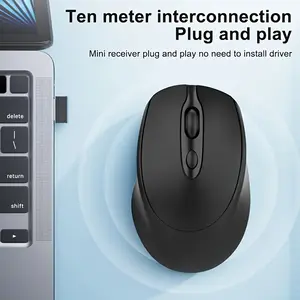 Ambidextrous Dual-Mode Wireless Mouse, Portable Ergonomic Type-C Rechargeable Silent Mouse for Office/Home Use with Tablet/Laptop/Desktop Connectivity, Wireless Mouse for Laptop, Portable Device, Compact Mouse, Durable Build, Rechargeable Device